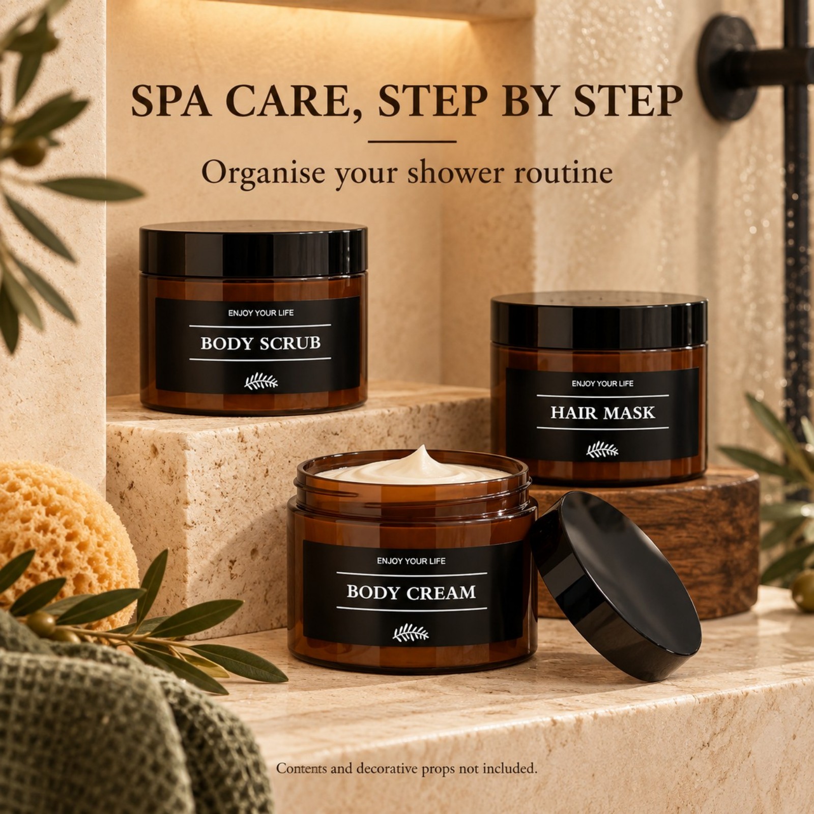 Bathroom Storage Jars with Lab - Bath Salts recension och pris