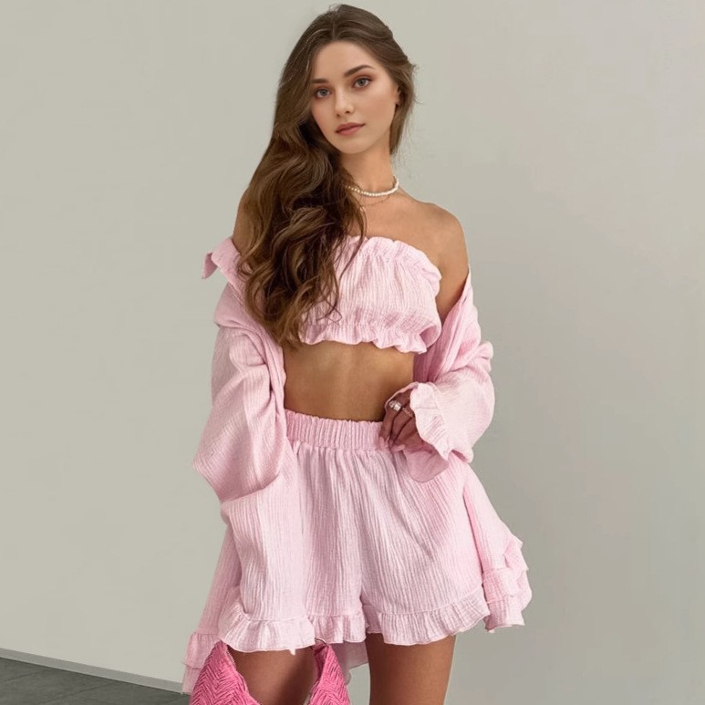 Loose Fit Three Set Long Sleev - Bathrobe recension och pris