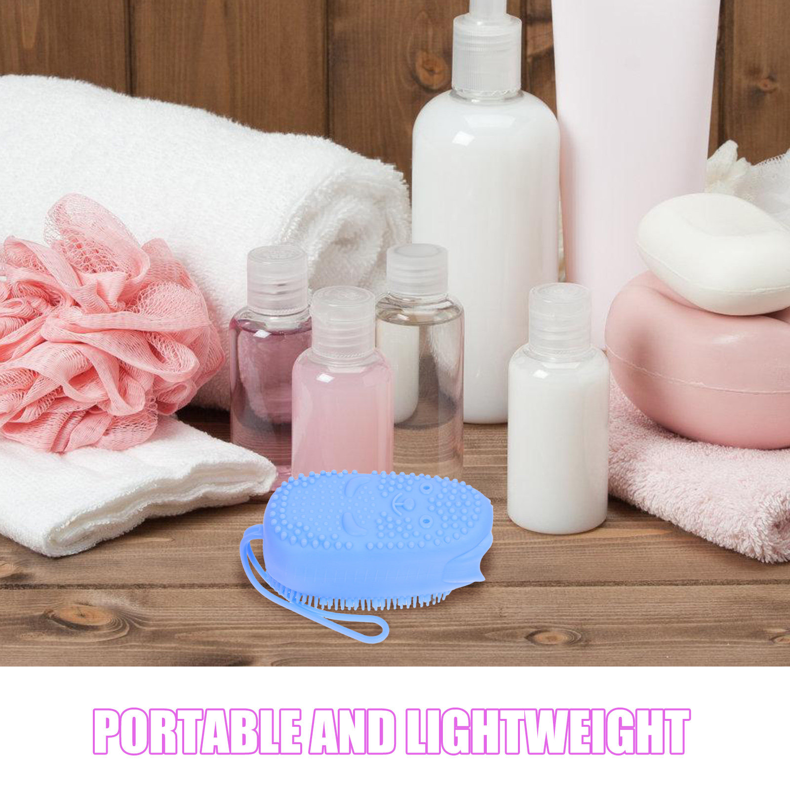 3Pcs Silicone Shower Brush Dua - Body Brush recension och pris