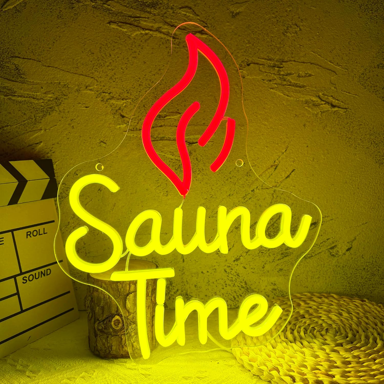 Sauna Time Neon Sign Home Spa  - Spa Wellness Gym recension och pris