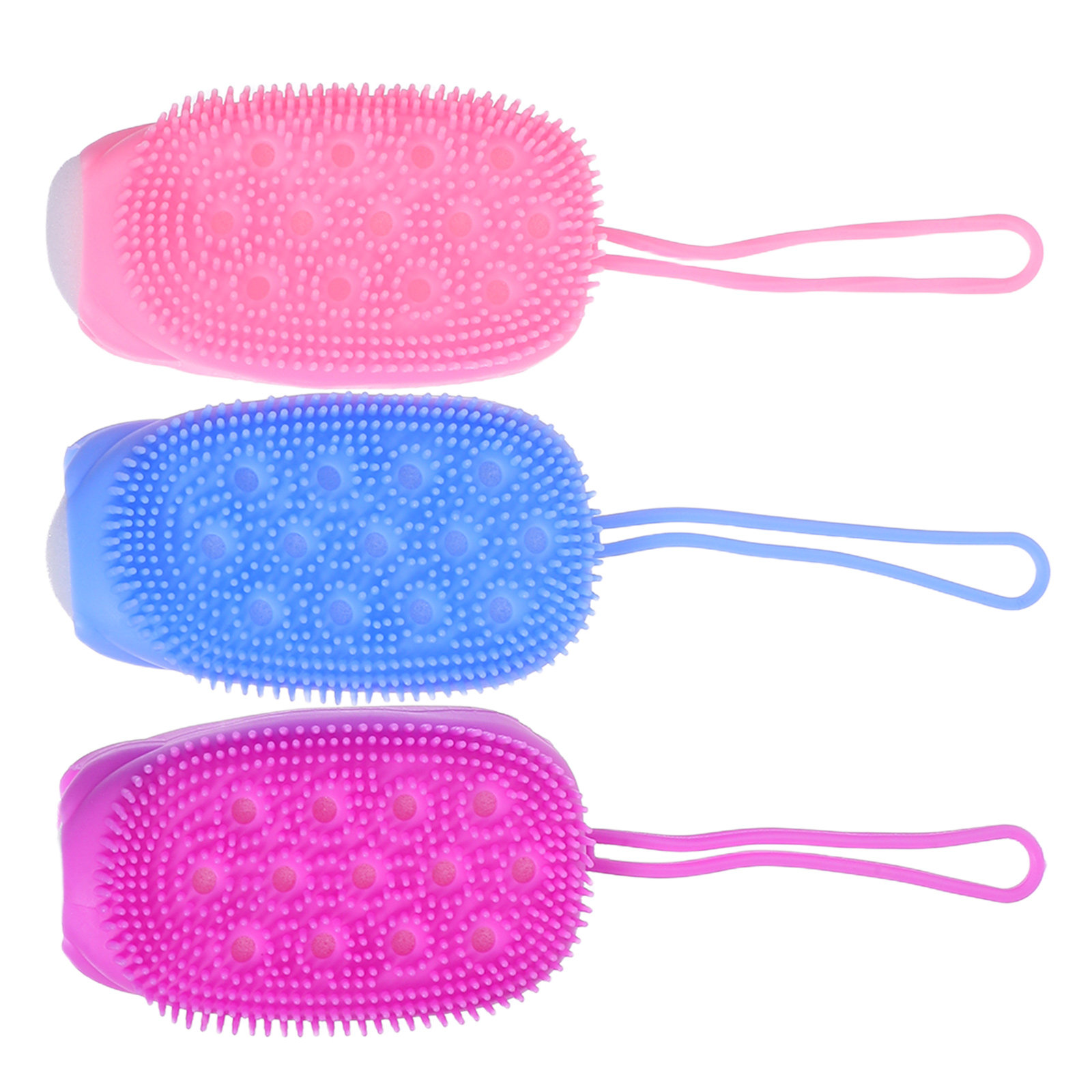 3Pcs Silicone Exfoliating Body - Body Brush recension och pris